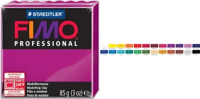 Produktbild von FIMO Mod.masse Fimo prof 85g karmin