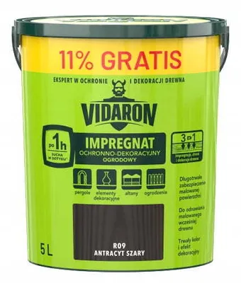 Produktbild von Vidaron Gartenimprägnierung 5L anthrazitgrau schützend-dekorativ