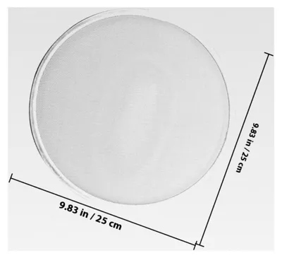 Produktbild von Edelstahl Spritzschutz 25cm für Heißluftfritteusen und Bratpfannen