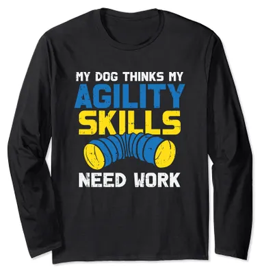 Productafbeelding van Mijn hond denkt dat ik meer agilitytraining nodig heb, en hij heeft een lang袖shirt nodig