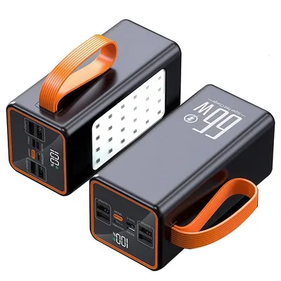 Produktbild von Powerbanks, Powerbank mit 90000 mAh, USB-C-Anschluss, ideal für Reisen und Camping, 4 Ausgänge und 3 Eingänge, 22,5 W Schnellladefunktion
