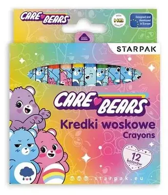 Image de Crayons de cire 12 couleurs Care Bears « Les Oursons attentionnés » Starpak
