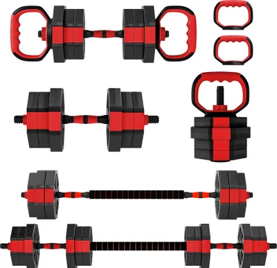 Produktbild von 6-in-1 Hantelset Kurzhantel Set Kurzhanteln Langhanteln verstellbar 20 KG für Krafttraining Zuhause