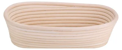Produktbild von Handgefertigter, ungebleichter, natürlicher Banneton-Gärkörbchen-Teig, Brotbackset, 27,5 x 14 x 8 cm