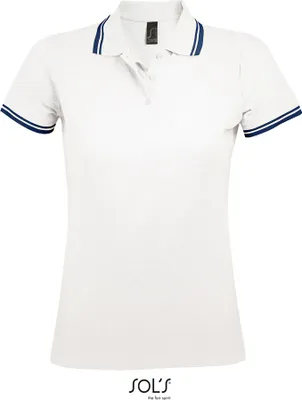 Immagine prodotto di SOLs 00578 | Polo da donna Pasadena - Colore: Bianco/Navy - Taglia: L