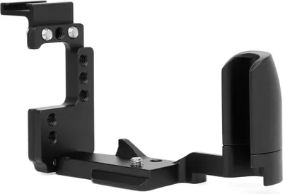 Produktbild von Blitzschuh mit Metallbasis, L-Schnellwechselplatte, Zubehör für spiegellose Kameras für Canon EOSM6 (schwarz)