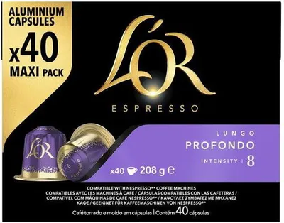 Obrázek produktu pro L'OR Profondo 40 hliníkových kapslí
