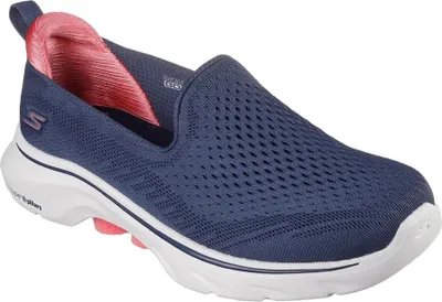 Image de Skechers - Femmes Go Walk 7 - Vina Sneaker FS11755 (40 EU) (Navy/Coral)