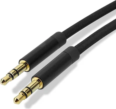 Produktbild von Cadorabo Aux Audio Kabel 3.5mm Aux Kabel 3.5 mm - 3 Meter in Schwarz Stereo Klinkenkabel Geräte mit 3.5mm Aux Anschluss