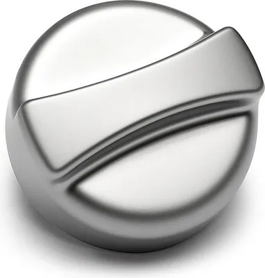 Image de Bouton rotatif, diamètre 44 mm, finition chromée mate, pourrotative, pièce de rechange