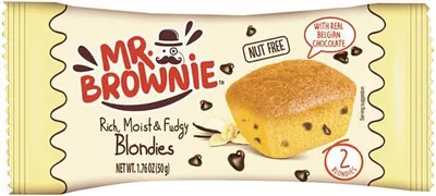 Produktbild von Mr. Brownie Blondies 2 Mini Rührkuchen mit Schoko Stückchen 2x25g