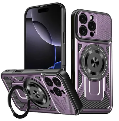 Zdjęcie produktu dla Techsuit - Etui RuggedCam do iPhone’a 16 Pro - fioletowe