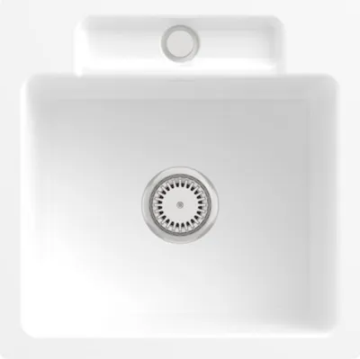 Produktbild von Villeroy & Boch Keramikspüle 33451FRW, Siluet 50 S flat Flächenbündige Spüle - inkl.