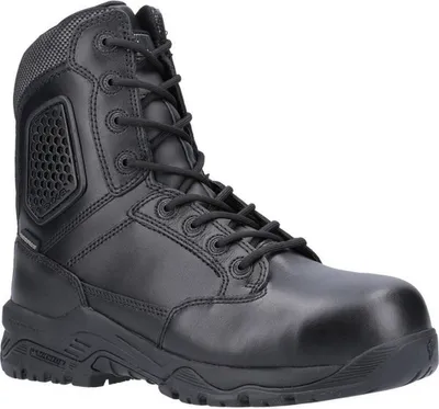 Productafbeelding van Magnum - Veiligheidsschoenen voor heren/dames, unisex model "Strike Force 8.0 Uniform", leder, model FS10007 (maat 40,5 EU) (zwart)