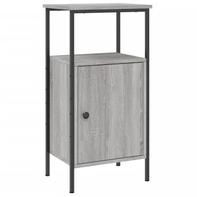 Produktbild von vidaXL Nachttisch Grau Sonoma-Eiche 41x31x80 cm Holzwerkstoff
