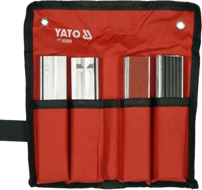 Obrázok produktu pre Yato YT-65008, Každá značka, Čeľuste pre zverák, Hliník, Polyvinylchlorid (PVC), Termoplastická guma (TPR), Hliník, Čierna, Červená, Magnetické uchytenie, 150 mm