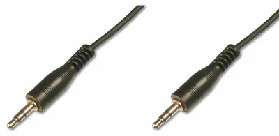 Productafbeelding van Digitus AK-510100-025-S DIGITUS Audio-Anschlusskabel, Stereo, 2,5m, schwarz