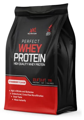 Productafbeelding van XXL Nutrition Perfect Whey Protein - Aardbei (2000 gr), AI-gegenereerde afbeelding