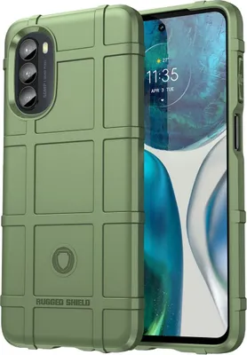 Produktbild von Mobigear Rugged Shield  Motorola Moto G52 Hülle Flexibles TPU Backcover Stoßfest - Grün