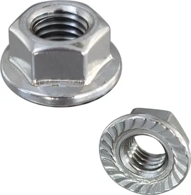 Produktbild von 100 Stk. Sechskantmuttern mit Flansch DIN 6923 M8 V2A  Edelstahl