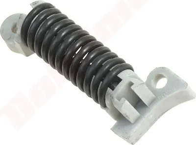 A close-up of a vibration damper for a chainsaw.