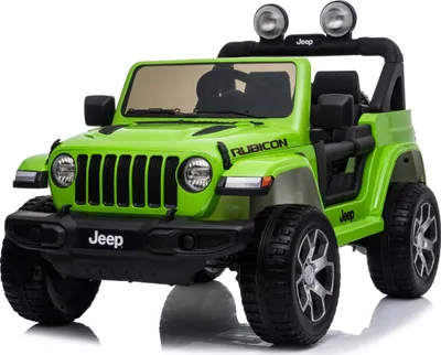 Produktbild von RIRICAR Elektroauto für Kinder 12V Jeep Wrangler, Grün, kinder elektroauto 2 sitzer mit 2,4-GHz-Fernbedienung, Radio mit Bluetooth- und USB-Eingang, Lithium-Akku, Eva-Räder, elektrofahrzeug kinder ab 3-8 jahre