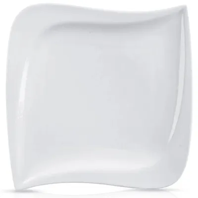 Obrázek produktu pro Porcelánový talíř – talíř na jídlo – 25 x 25 cm – bílý
