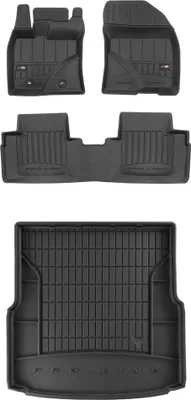Produktbild von FROGUM Gummimatten Auto Fußmatten + Kofferraummatte für Toyota Avensis III 09-15