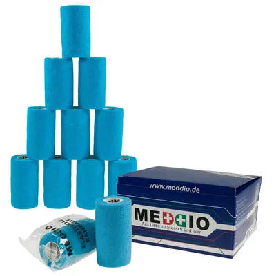 Produktbild von Haftbandagen 12 Stück - Fixierverband selbstklebend Bandage Größe+Farbe wählbar