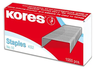 Produktbild von Kores Staples No 10 Heftklammern   Kinder  One Size