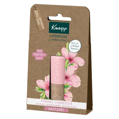Productafbeelding van Kneipp Lippenbalsem, geschikt voor de gevoelige huid, met amandel- en candelillawas, 1 stift