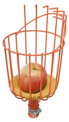 Image de Amig - Cueille-fruits avec panier métallique - Cueille-fruits avec coussin de protection, griffes et pince réglable - Panier pour cueillir des pommes, des oranges et des poires