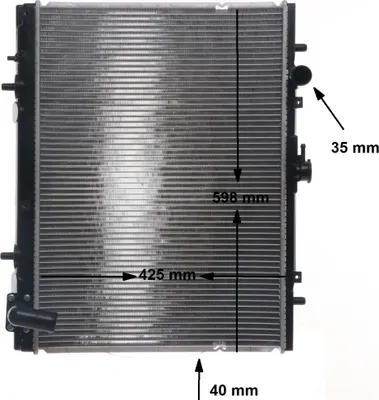 Produktbild von MAHLE CR 2175 000S Kühler Wasserkühler Motorkühler für MITSUBISHI L 200 (K7T, K6T)