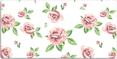 Produktbild von Schreibtischmatte Tischunterlage 120x60 cm Mauspad - Pastellblumen