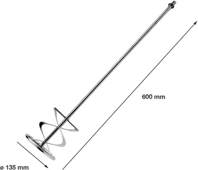 Produktbild von Betonmischer Mörtelrührer Ø 135 x 600 mm Rührstab Quirl Rührer M14