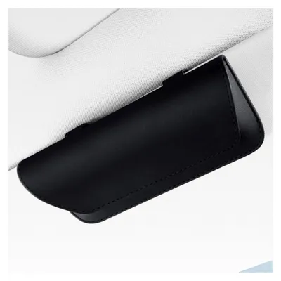 Produktbild von Sonnenbrillenetui für das Auto, Halterung mit Filzpolsterung, Organizer für Sonnenblenden, Autozubehör Innenraum, Schwarz