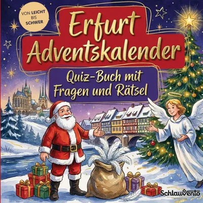 Produktbild von Erfurt-Adventskalender: Quiz-Buch mit Fragen und Rätsel