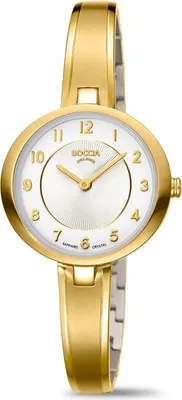 Produktbild von Boccia Damen Armbanduhr Dress 3377-02 Titan gelbgold IP