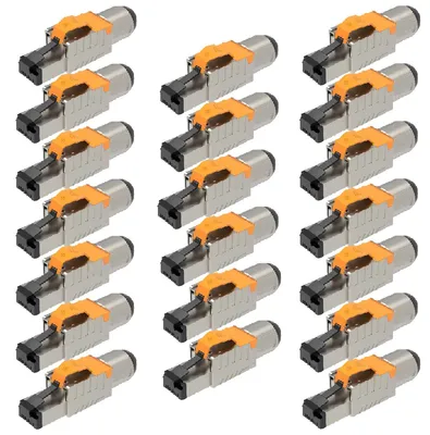 Produktbild von Netzwerkstecker RJ45 Stecker Cat8 CAT8.1 20 Steckverbinder werkzeuglos geschirmt
