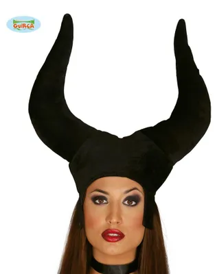 Produktbild von Schwarze Teufel Kopfbedeckung für Karneval, Fasching und Halloween Kostüme