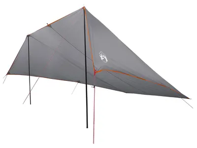 Obrázek produktu pro vidaXL markýza na auto se střechou, šedá a oranžová, 518 x 580 x 215 cm
