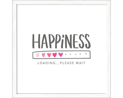 Produktbild von Gerahmtes Bild Happiness 33x33 cm