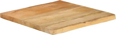 Immagine prodotto di vidaXL Piano del tavolo con bordo ad albero 60x60x2,5 cm in legno massiccio di mango