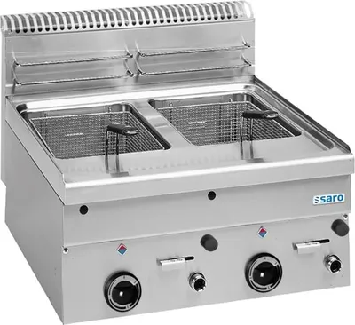 Produktbild von SARO Gas-Fritteuse 8+8 L, Auftisch, 600 Line, GF66
