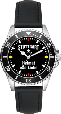 Produktbild von KIESENBERG Herrenuhr Armbanduhr Stuttgart Geschenk Artikel Idee Fan Analog Quartz L-2280