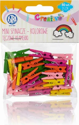 Obrázek produktu pro Mini spinacze drewniane kolorowe do dekoracji