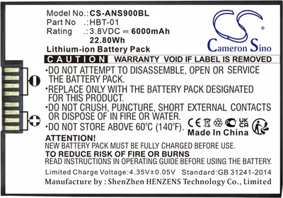 Imagen del producto de TECHTEK Batería compatible con [Aisino] A90 sustituye HBT-01