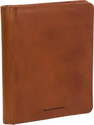 Image de The Chesterfield Brand Cuir conférencier Barnet Document Case Cognac brun