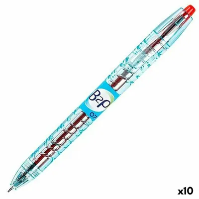 Immagine prodotto di Pilot Penna Roller Gel a Scatto B2P Begreen - Punta Conica 0,7 Mm - Inchiostro Rosso - Plastica Riciclata 89% - Ricaricabile BLS-G2