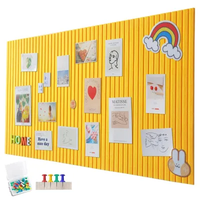 Immagine prodotto di Pannello di sughero grande, dimensioni 120 x 90 cm - Pannello decorativo in feltro e sughero